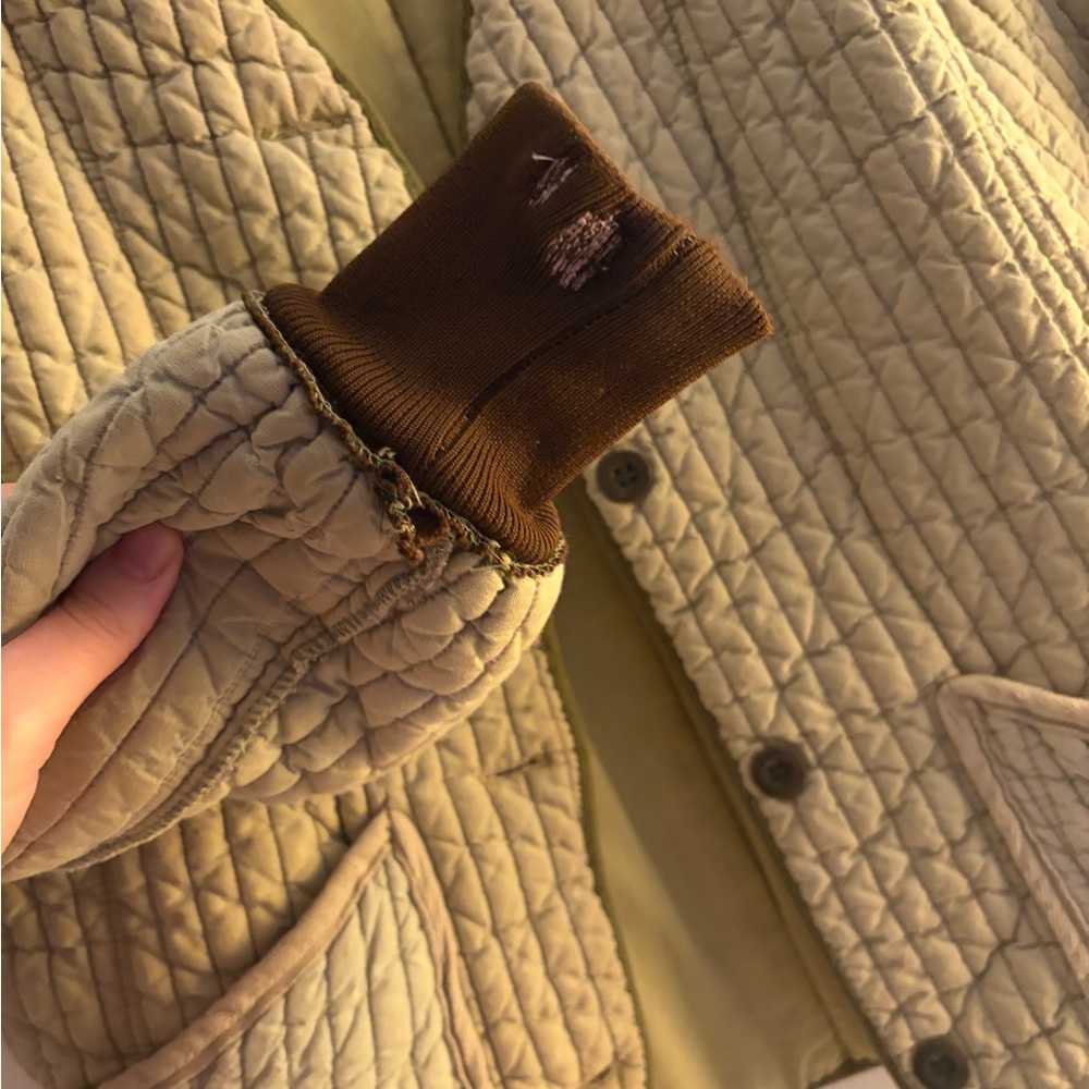 Quilted Salvaged Fabric Jacket View 2
